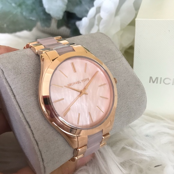 Michael Kors Accessories - Michael Kors Women's Slim Runway two tone Watch